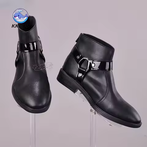 KKCos Arknight Camus Camille Cosplay Shoes Men Anime Game Character Footwear Size 36-45 For Comic Co