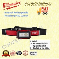 MILWAUKEE Internal Rechargeable Headlamp 450 Lumen - IR HL450-0