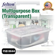 Felton FSB 8644 Multipurpose Storage Box Transparent/Bekas Penyimpanan Pelbagai Guna Felton