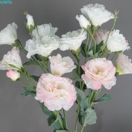 VINTA Artificial Eustoma Flower, Real Touch Luxury Silk Eustoma Flower Branch, DIY Vase Decor Handma