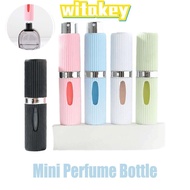 WITAKEY Mini Perfume Bottle, 8ml ABS Perfume Sub-Bottle,  Rotating Bottom Mini Refillable Spray Rota