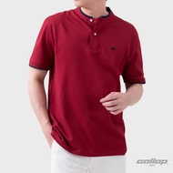 GALLOP : Pique Mandarin Collar Polo Shirt เสื้อคอแมนดาริน ผ้าปิเก้ รุ่น GP9065 สี Burgundy - แดง / ร