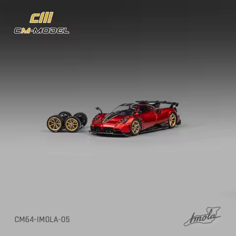 CM MODEL 1:64 Pagani Imola Metallic Red / STI/WRX Varis Widebody 1.0/2.0 / ZondaF Die-Cast Car Model