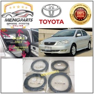 ORIGINAL TOYOTA ALTIS ZZE121 ,ZZE122 DOOR RUBBER *IN BODY* 62311-02051 62312-02051 62331-02050 62332