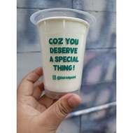 Economical custom cup size 14oz, 16oz 4gram min. order 1000 pcs