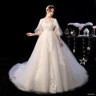 wedding dress for ninang❦Wedding bride wedding dress middle school students net red Qidi wedding dre