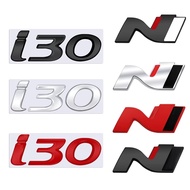 N Logo Grille Badge 3D Metal I30 Emblem Decal For Sonata I10 I20 I40 Elantra Accent Genesis Tiburon 