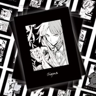 70Pcs/Lot Black White Style Bungou Stray Dogs Dazai Osamu Nakajima Atsushi Nakahara Chuuya Edogawa R