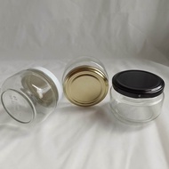 M7471 120ml glass jar Food grade glass jar seals included black gold cap sold in box garapon