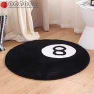 KENTON 8 Ball Carpet, Plush Anti-slip 8 Ball Rug, Creative Soft Round Skin Friendly 8 Ball Mat Hoom 