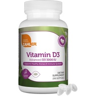Zahler Vitamin D3 3000IU, Vitamin D3 Supplement 3,000 IU, Certified Kosher (250 Softgels)