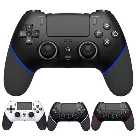 Gaming Controller 6 Axis Gyro Bluetooth-Compatible Game Controller Macros Turbo Hall Effect Joystick