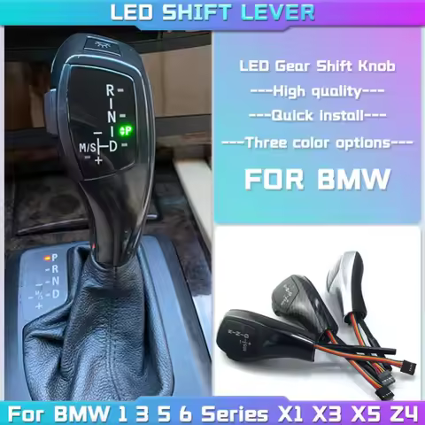 LED Gear Shift Knob Shifter Lever For BMW 1 3 5 6 Series E90 E60 E46 2D 4D E39 E53 E92 E87 E93 E83 X