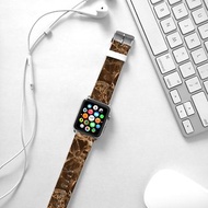 Apple Watch Series 1 , Series 2, Series 3 - Apple Watch 真皮手錶帶，適用於Apple Watch 及 Apple Watch Sport - Freshion 香港原創設計師品牌 - 棕雲石紋 236