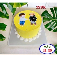 Fake cake, baby cake for bakery display