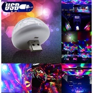 Car home LED Atmosphere mushroom Lights USB Mini Stage Effect Lighting LED RGB Disco DJ light lampu cantih rumah