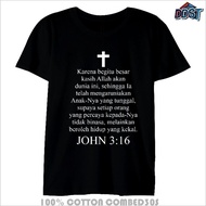 SPIRITUAL T-SHIRT AYAT JOHN3:16