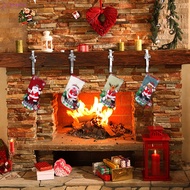 [brand new] Christmas Stocking Rack, Fireplace Snowman Snowflake Shape Hook Decoration
