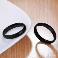 4s Grosir Solo || TERLARIS CINCIN TITANIUM WARNA HITAM POLOS KUALITAS SUPER PREMIUM ANTI KARAT&LUNTU