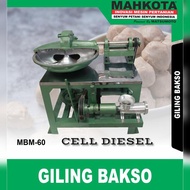 Mesin Giling Bakso Mahkota MBM-60 + Mesin Diesel