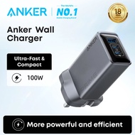 Anker Prime Charger, 100W USB C Charger, 3-Port GaN USB Charger Block, Foldable and Compact for MacB