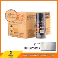 SAMURAI H1 Hi-Temp Silver 300ML (12 Cans/Box) Heat Resistant Motor Exhaust Paint Cat Spray Ekzos Motor Tahan Panas 排气管喷漆