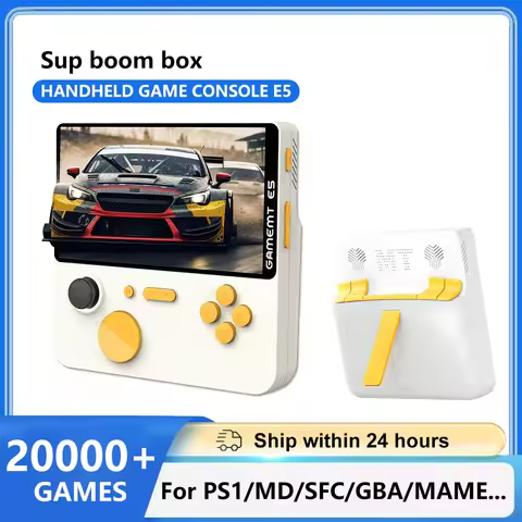 GameMT E5 Handheld Game Console 128G 5000mah POWER Bank 2 in 1 Fast Charger 17W Built-in Retro Games