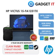 HP VICTUS 15-FA1231TX / 15-FA1232TX GAMING LAPTOP (i5-12450H,8GB,512GB SSD,15.6" FHD 144Hz,RTX4050 6