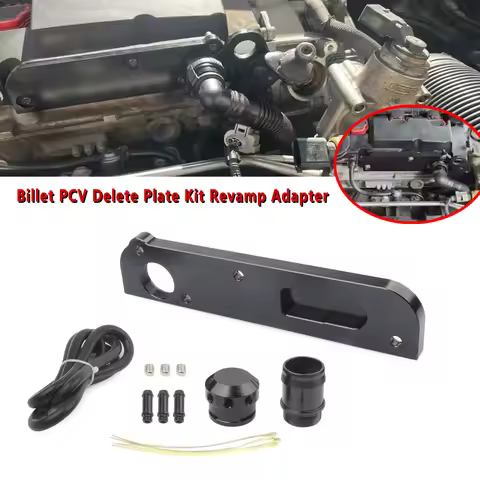 Billet PCV Delete Plate Kit Revamp Adapter for Volkswagen(VW)/Audi/SEAT/Skoda EA113 Engines