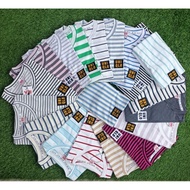 76.Mens strip t-shirt overruns.