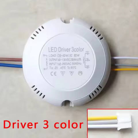 LED Driver Current 280mA 12-24W/20-40W SMD PCB light Ceiling Power Supply Double color 3Pin lighting
