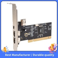 【NEW】3 Port IEEE 1394 Firewire Card PCI Firewire Adapter IEEE 1394 PCI Controller Card for Desktop P