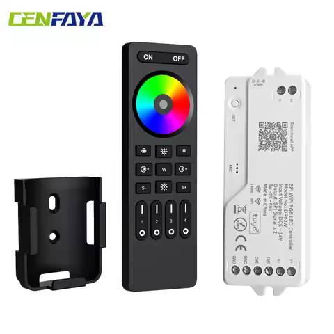 2.4G WiFi RGB SPI Controller Tuya APP/Smart Life/Google Home/Alexa Control Support WS2812B WS2811 WS