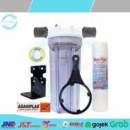 PAKET FILTER 1 TAHAP CLEAR / HOUSING & CARTRIDGE - NANOTECH 10"