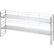 【Direct from Japan】Shimomura Planning 33802 Adjustable Height Kitchen Rack, Width 33.4 inches (90 cm