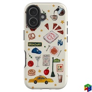 Urban Illustration iphone 16/15promax 15plus 16E 2-in-1 two-tier case 14/13Promax 12Pro/11promax 7/8