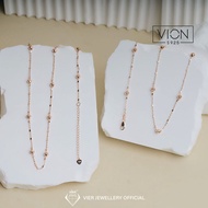 Vion S925 Necklace 16220, Bracelet 16218 & Anklet 16219, Necklace, Women's Bracelet & Anklet 925 Sil