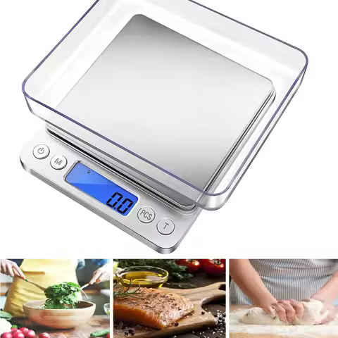 NEW Portable Electronic Food Scales 3000g/0.1g Postal Kitchen Jewelry Weight Balance Digital Scale 5