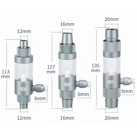 Aquarium CO2 Diffuser Observable Quick Insertion Anti Reflux CO2 External Nebulizer Fish Tank Extern