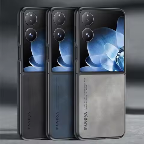 Fundas For Xiaomi Mix Flip 2 5G Sheepskin Matte Leather Flip Case For Xiaomi Mix Flip Ultra Slim Pho
