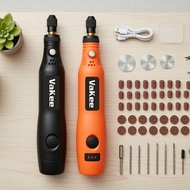 Vakee HJ102 3.7V USB Mini Rotary Tool 5000-15000RPM 3-Speed Grinder Pen 15cm For Polishing Carving V