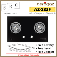 Aerogaz AZ-283F Tempered Glass Gas Hob 80cm (Include Install and Disposal)