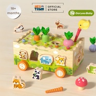Wooden Farm Animals Shape Sorter Neo Town - Wooden Farm Animals Shape Sorter Neo Town