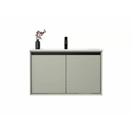 Global House Verno เคาน์เตอร์อ่างล้างหน้าแบบแขวน ขนาด 81x53x52CM รุ่น โรมัน 3708-80 สีเทา รับประกันข