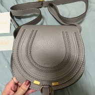 Chloe 大象灰 馬鞍包 mini