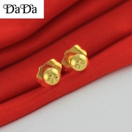 Pure Ang 18k pawnable legit gold earrings student peas earrings bone studs gold earrings