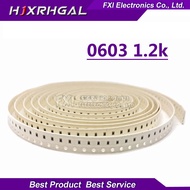 300PCS 0603-1k2 0603 Chip Fixed Resistor SMD Resistor  1.2K ohm 1K2 122 New original