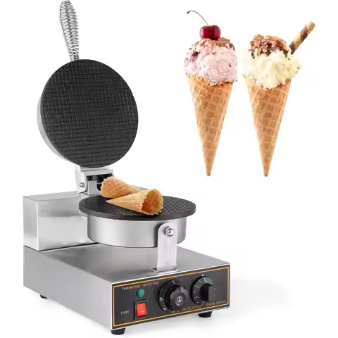 Ice Cream Cone Maker, Waffle Maker, 220V Electric Stainless Steel Waffle Roll Mold, Non-stick Waffle