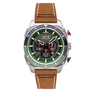 AVI-8 Hawker Hunter Atlas Dual Time Chronograph Watch - Forest