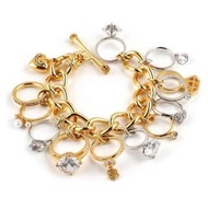 全新 Juicy Couture multi Ring Charm Bracelet 介指手鍊 Authentic 100%
